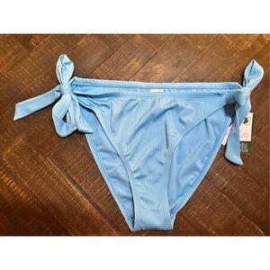 🌸 Wild Fable Blue Ribbed Plus Size Bikini Bottom Size X 14-16 New